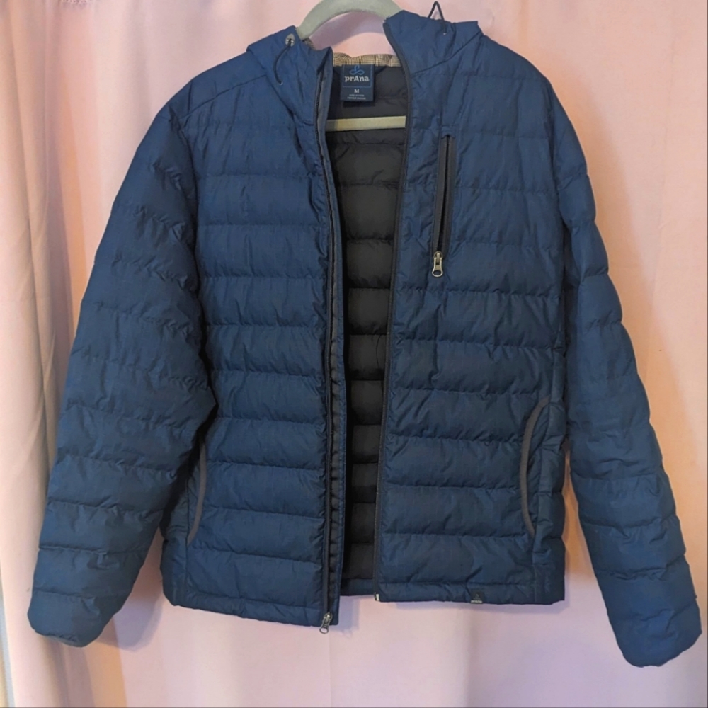 Prana Down Jacket - Medium / Blue